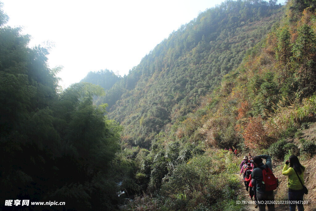 婺源山间徒步者的自然之旅