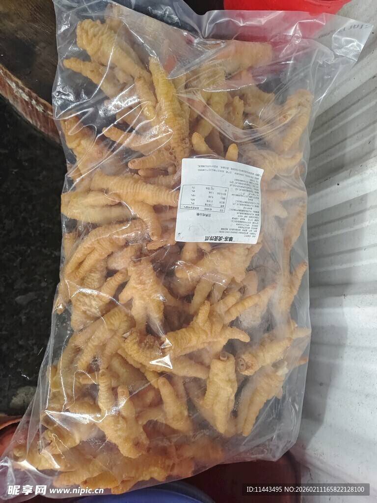 袋装干货食材展示