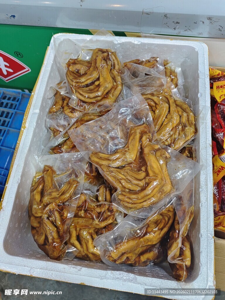 冷冻卤味凤爪陈列展示