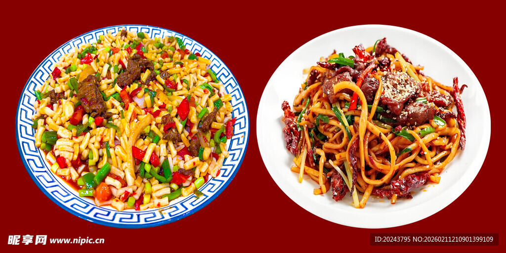 美味中式面食组合