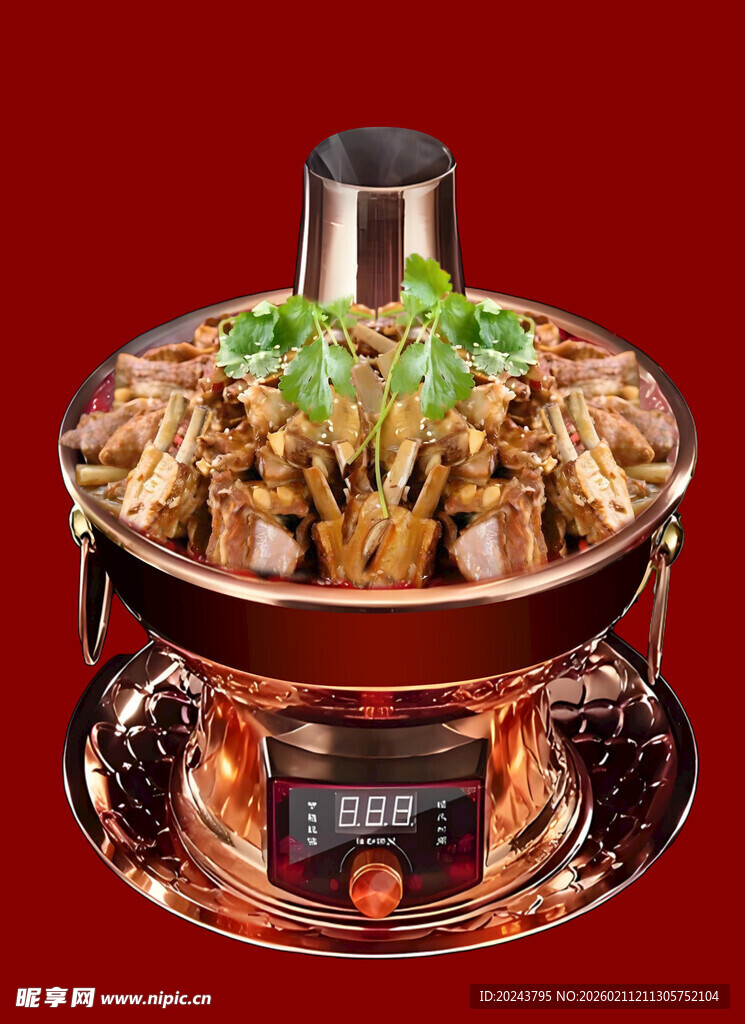 铜锅炭火牛蛙美食盛宴