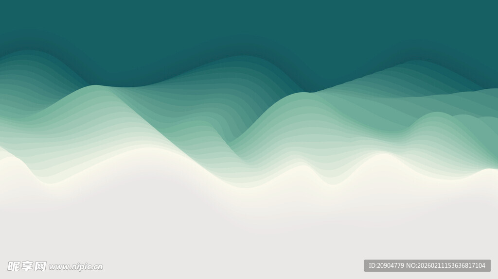 渐变波浪背景