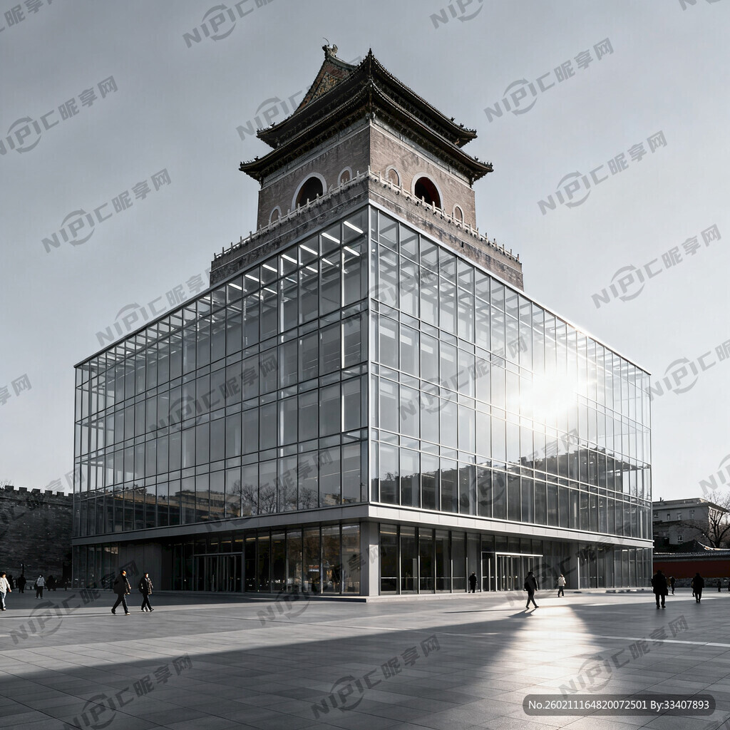 北京东城区钟鼓楼现代风格