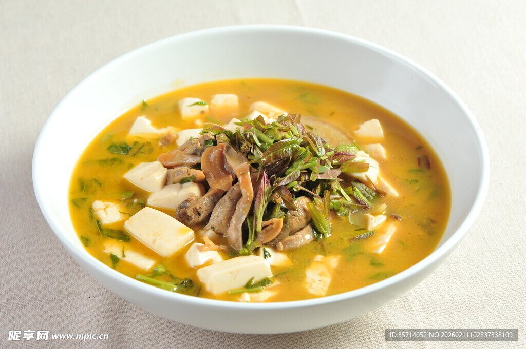 美味豆腐蘑菇汤