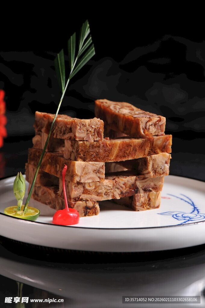 美味酱肉摆盘精致