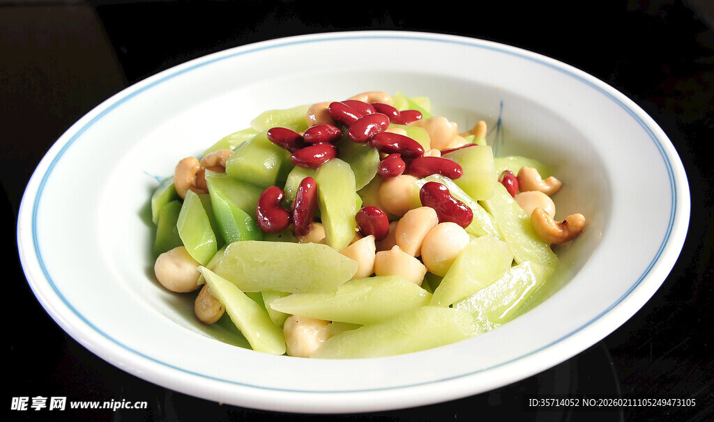 凉拌瓜仁花生米