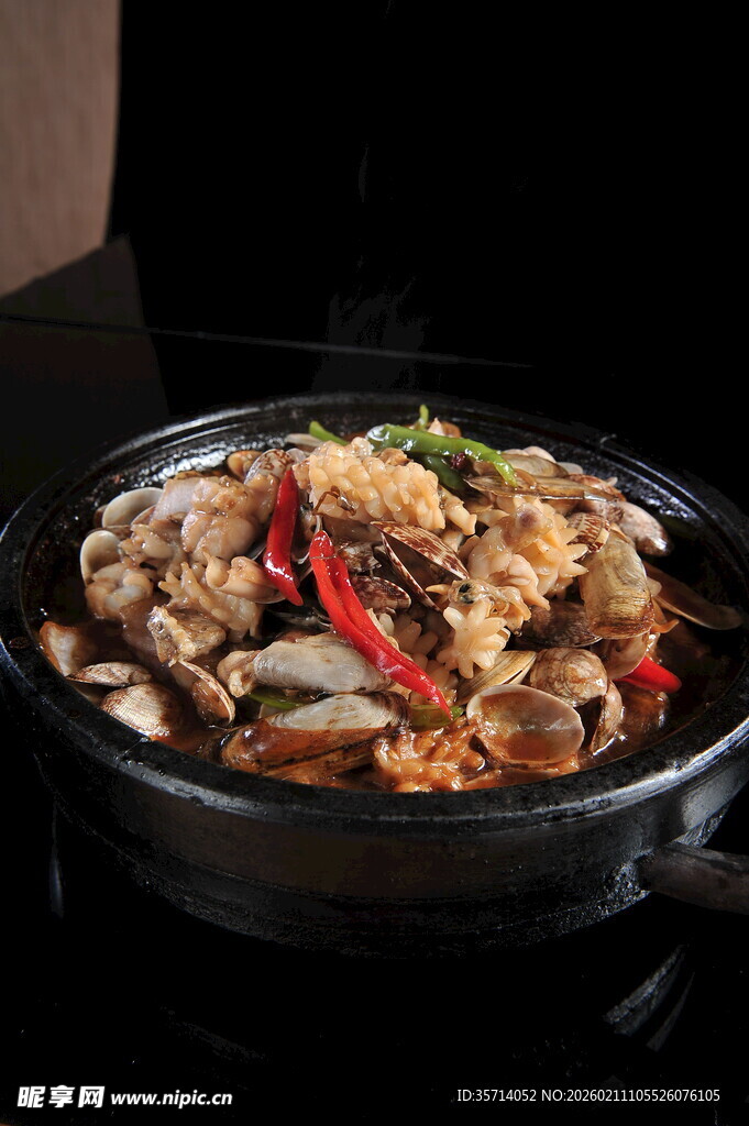 美味鲜香的干锅鱿鱼