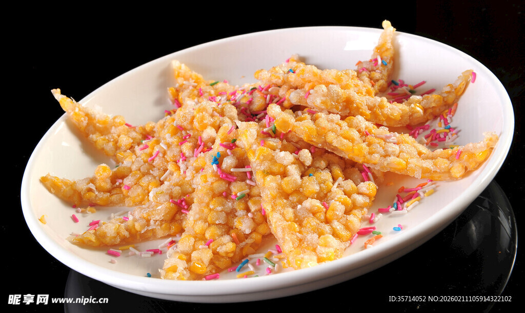 香酥美味椒盐虾玉米烙