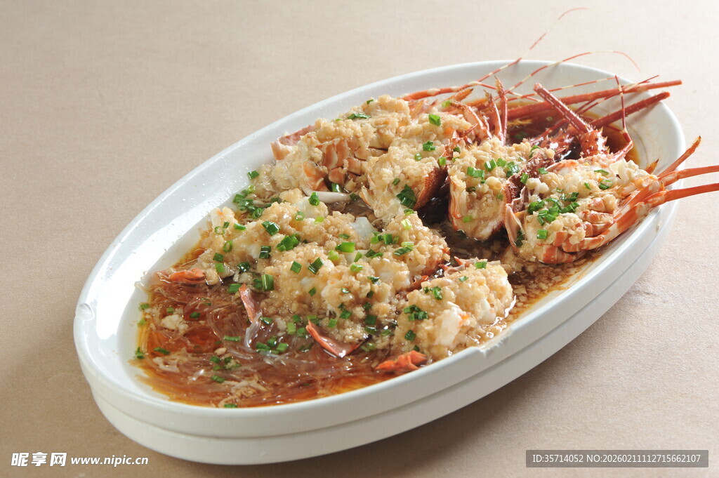 蒜蓉粉丝蒸小青龙