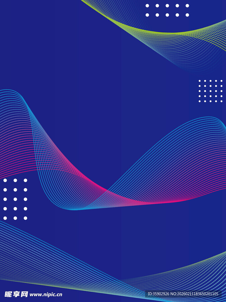 梦幻渐变线条抽象背景图