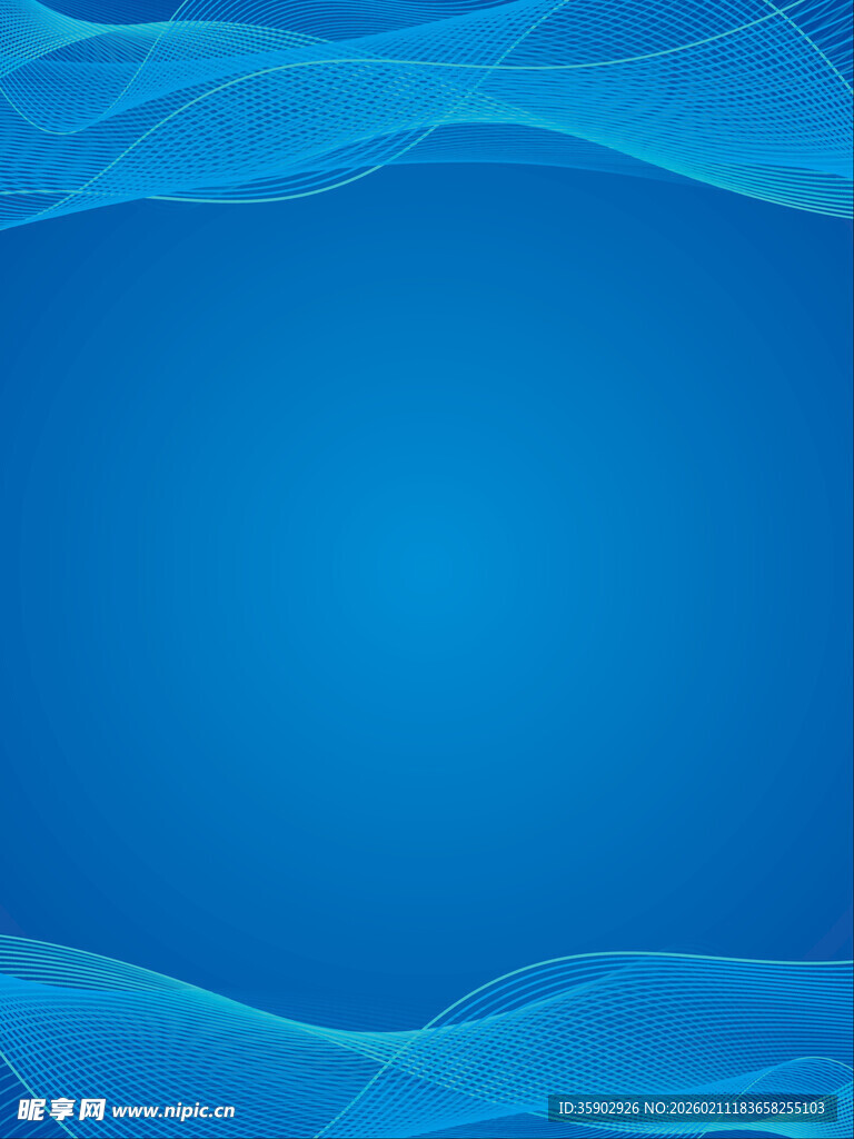 蓝色波浪背景纹理图