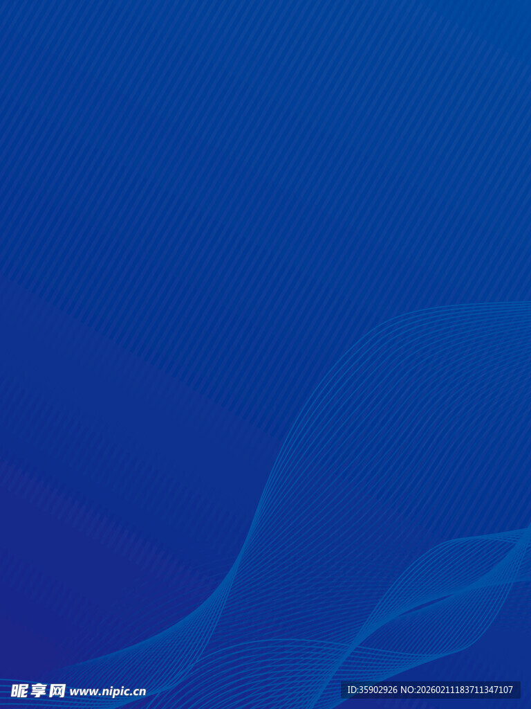 蓝色渐变波浪背景图