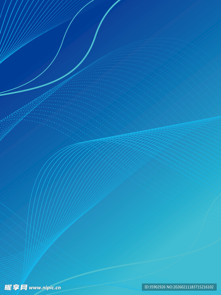 蓝色渐变线条抽象背景图