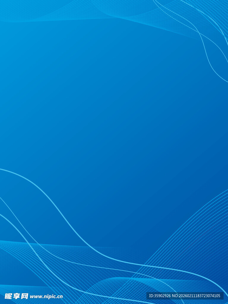 蓝色波浪线条背景图