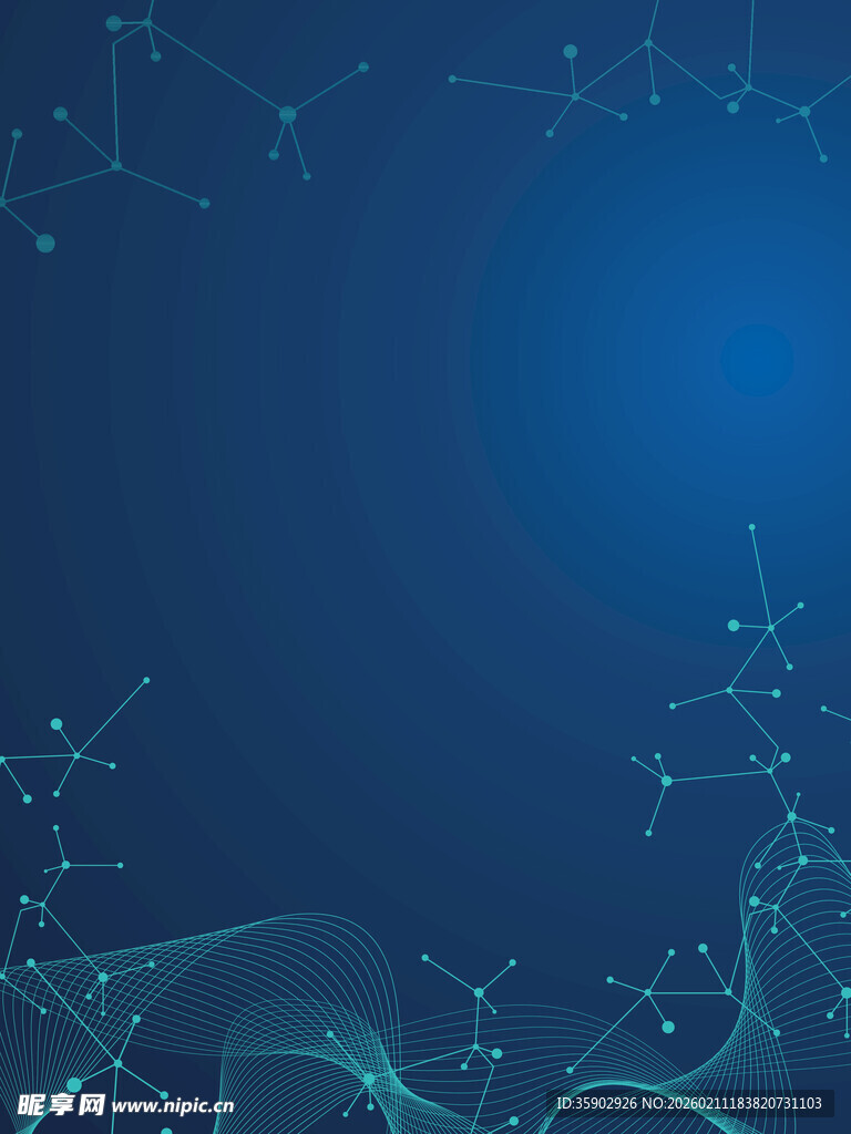 蓝色科技风抽象背景图案