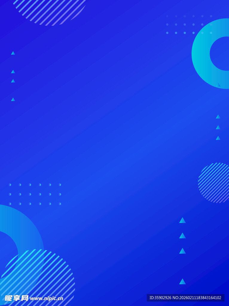 蓝色渐变几何图案背景