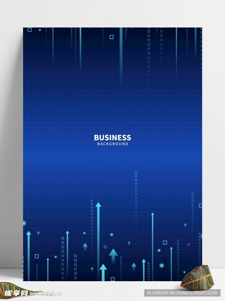 蓝色科技风数据图表背景图