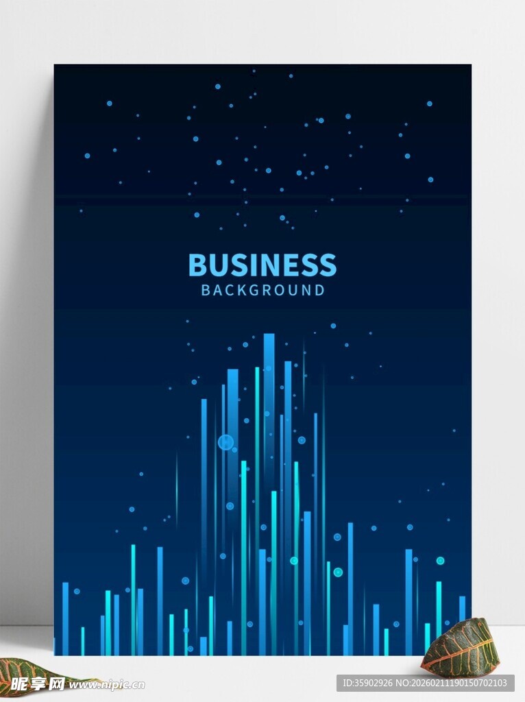 商务数据图表星空背景图