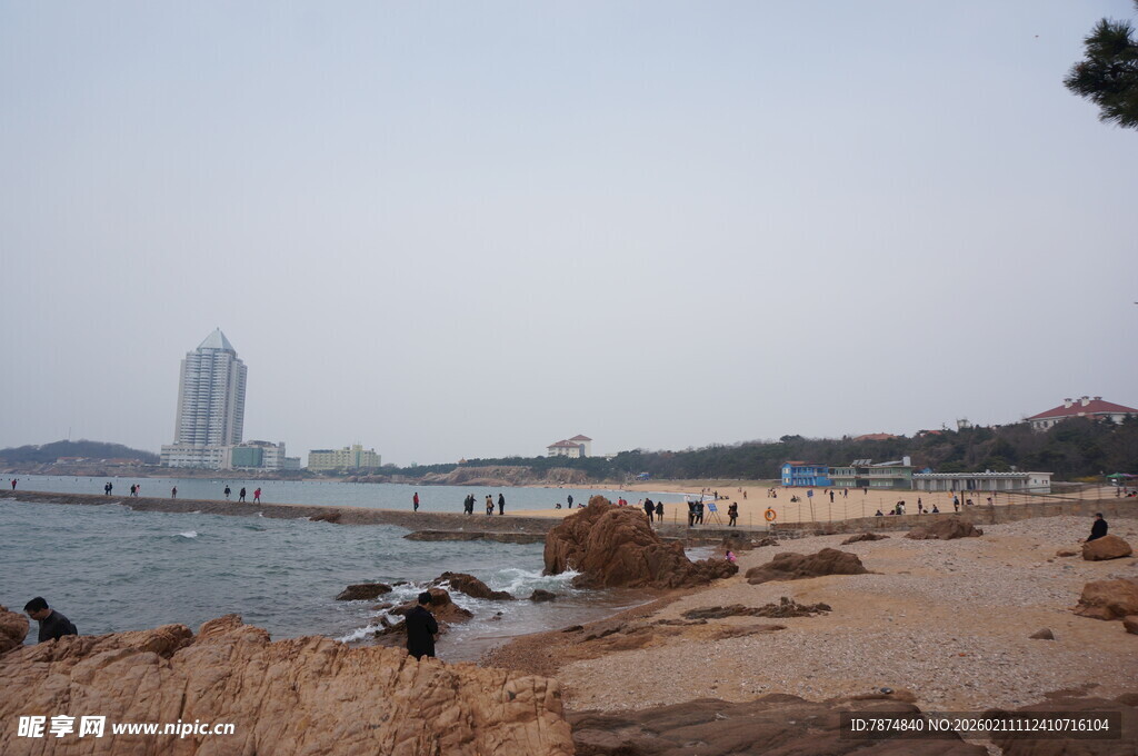 海滨城市美丽海岸线