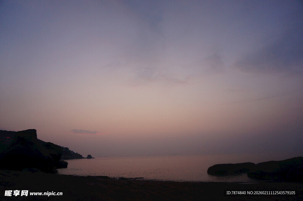 海边黄昏美景