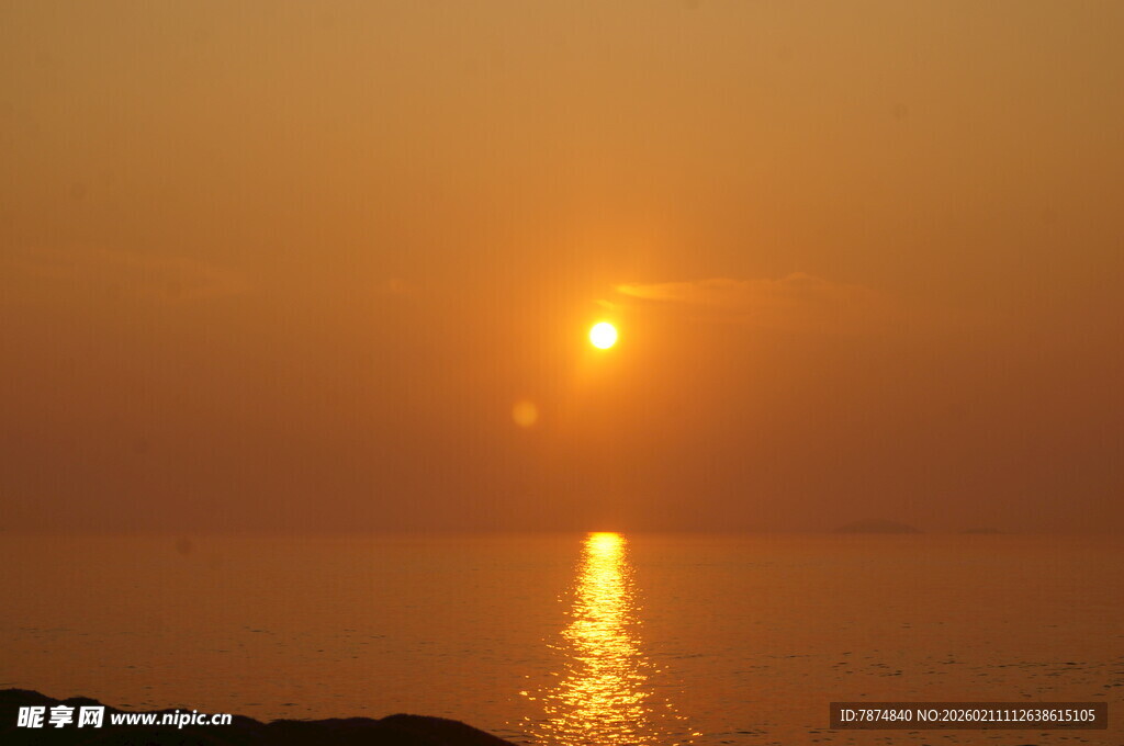 海上落日美景