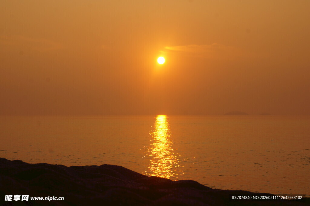 海上落日美景