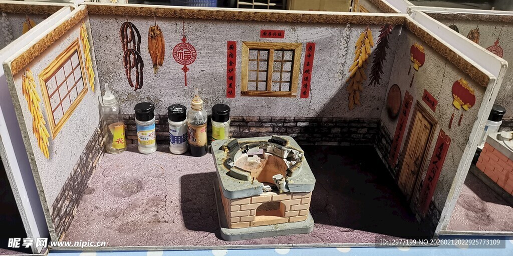 传统中式微型室内场景