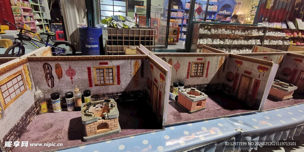 精致室内场景微缩模型