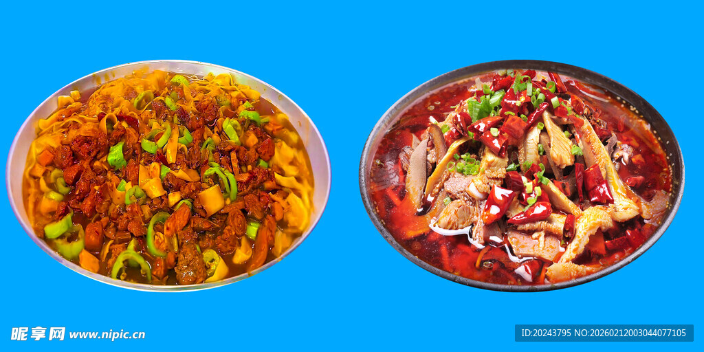 两碗美味特色中式菜肴