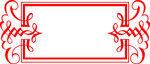 中式红色边框装饰图案
