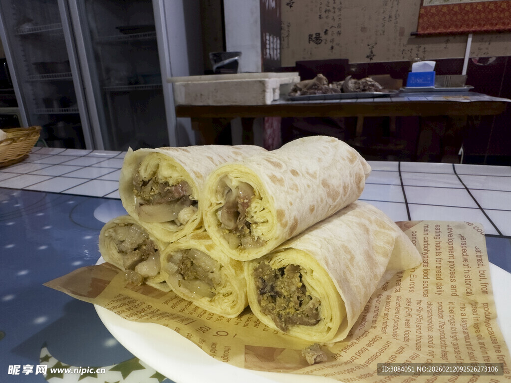 潍坊名吃 朝天锅 卷饼