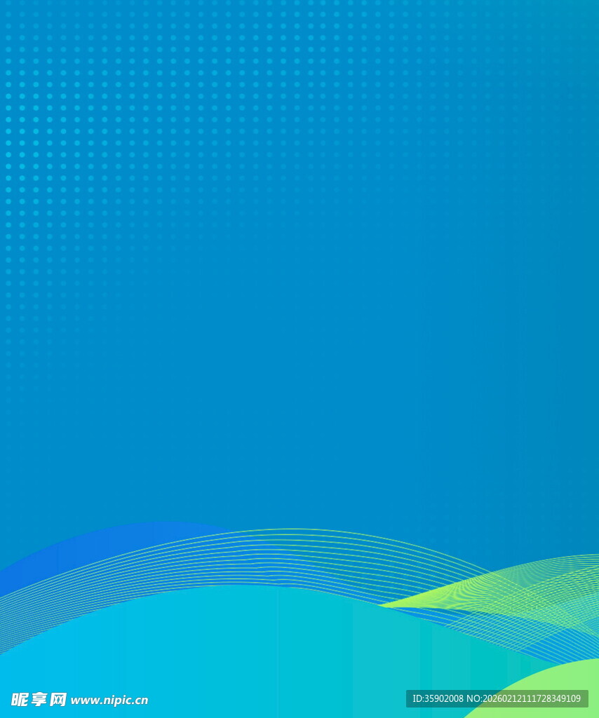 蓝色渐变波浪背景图