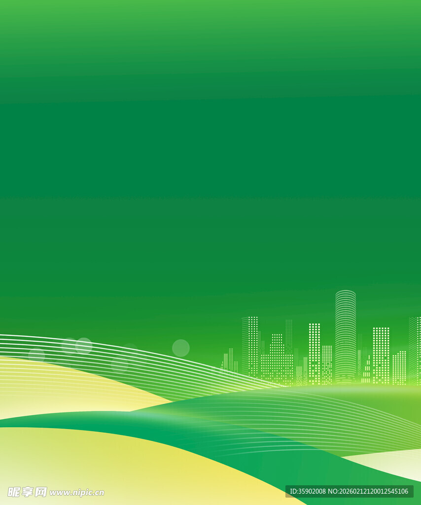 绿色城市景观背景图