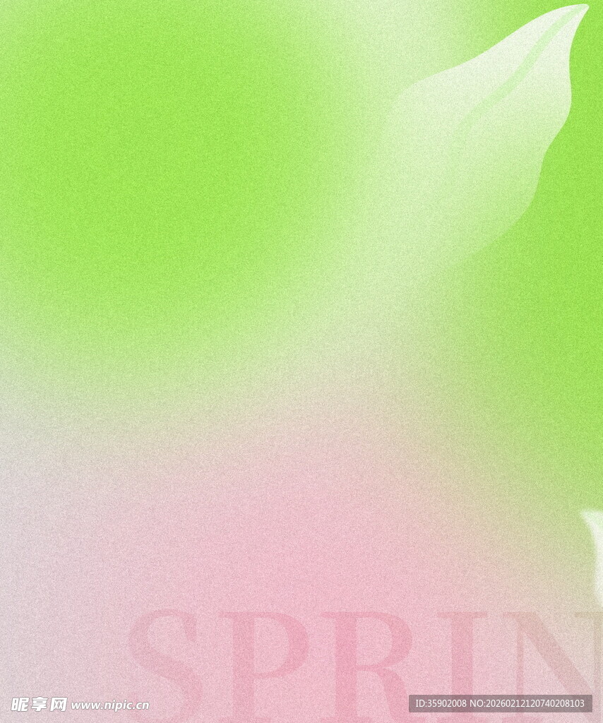 清新春日绿意背景图