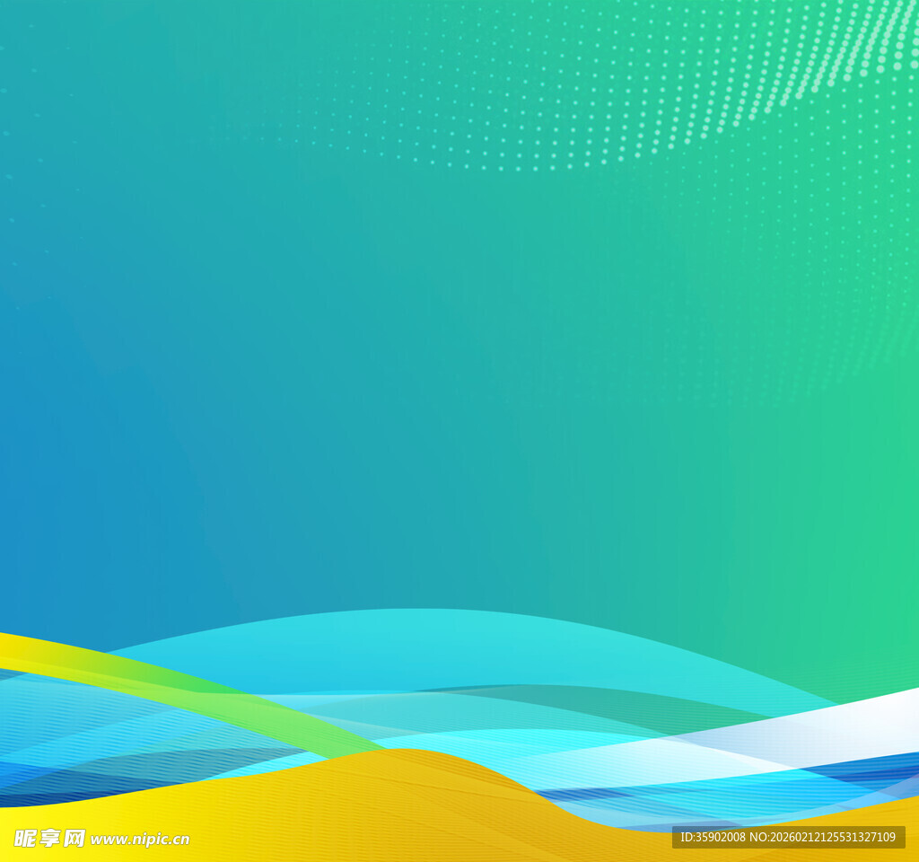 多彩渐变波浪背景图