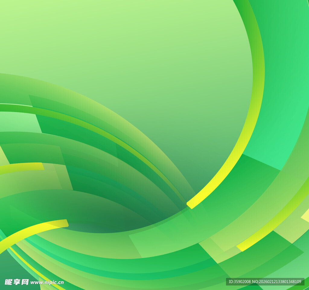 绿色动感几何抽象背景图