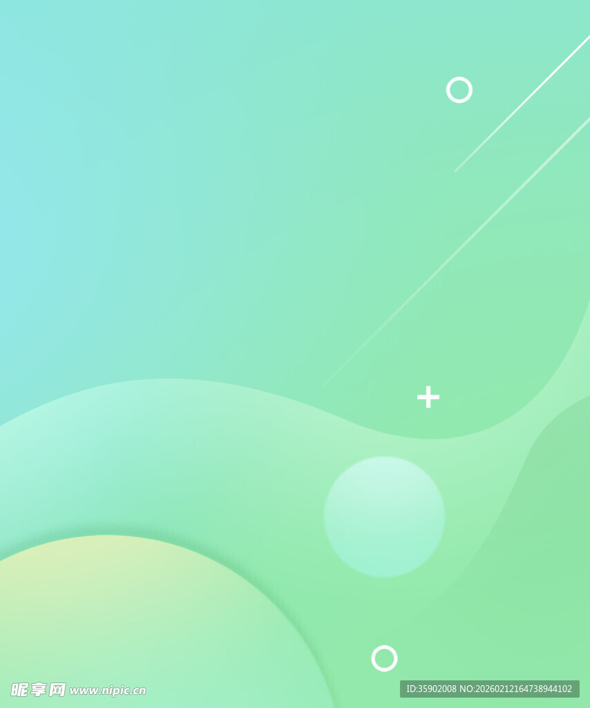 清新渐变绿色抽象背景图