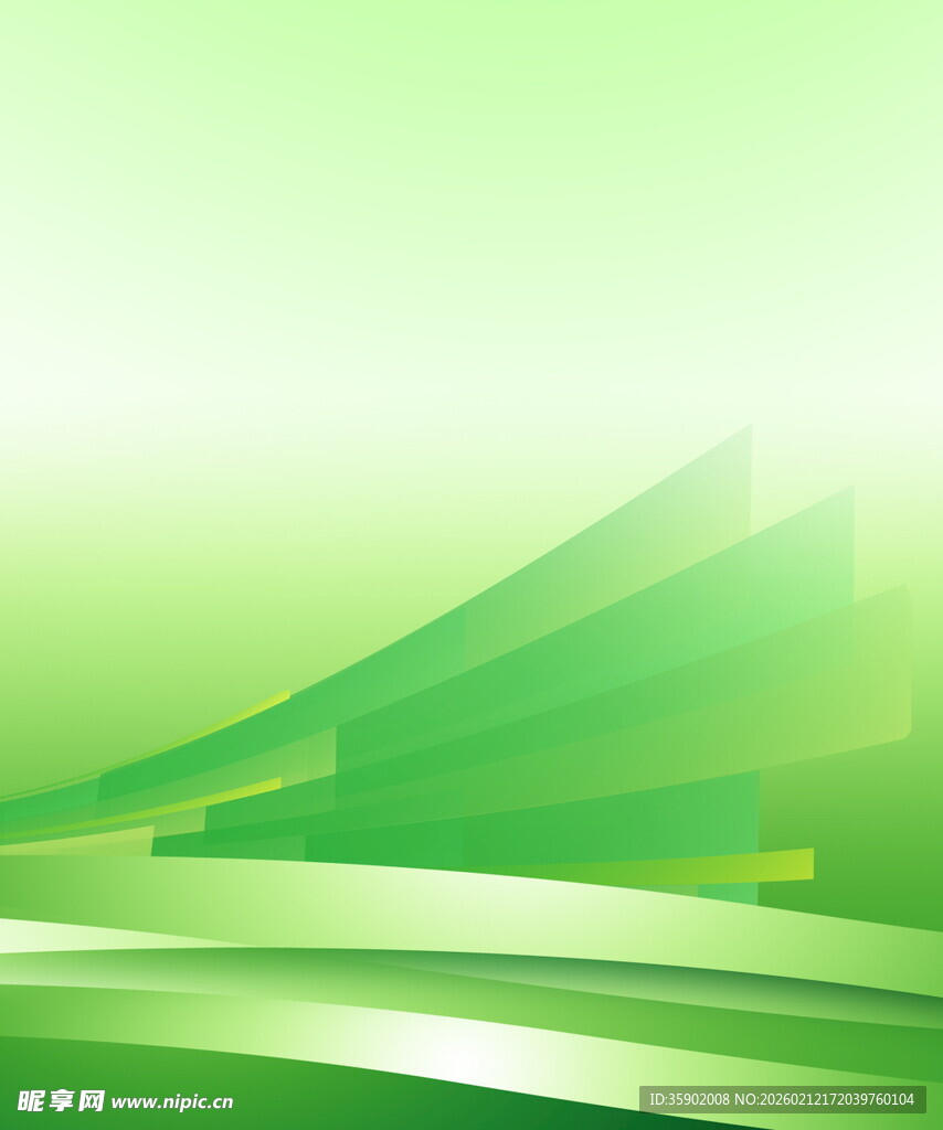 绿色动感几何线条背景图
