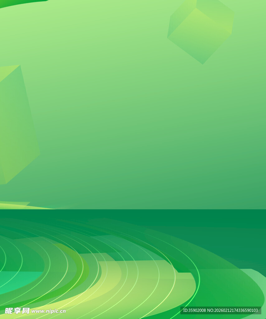绿色动感几何抽象背景图