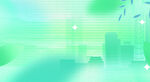 清新渐变绿色科技背景图