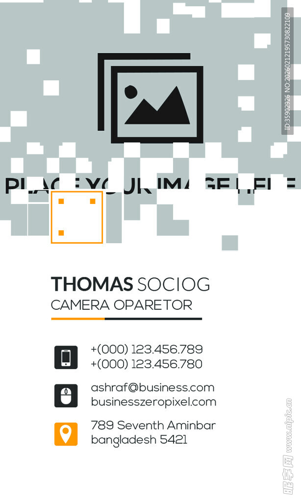 简约风个人名片设计示例