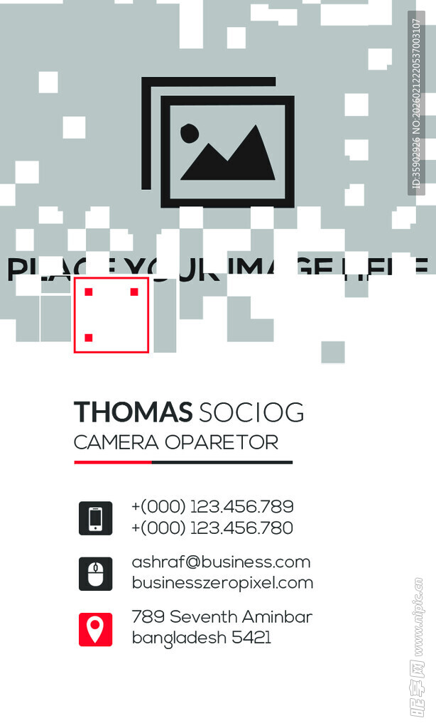 简约风个人名片设计