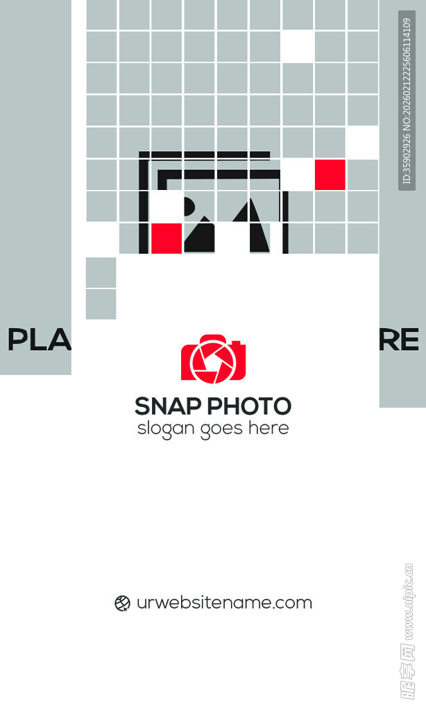 高档红色简约名片