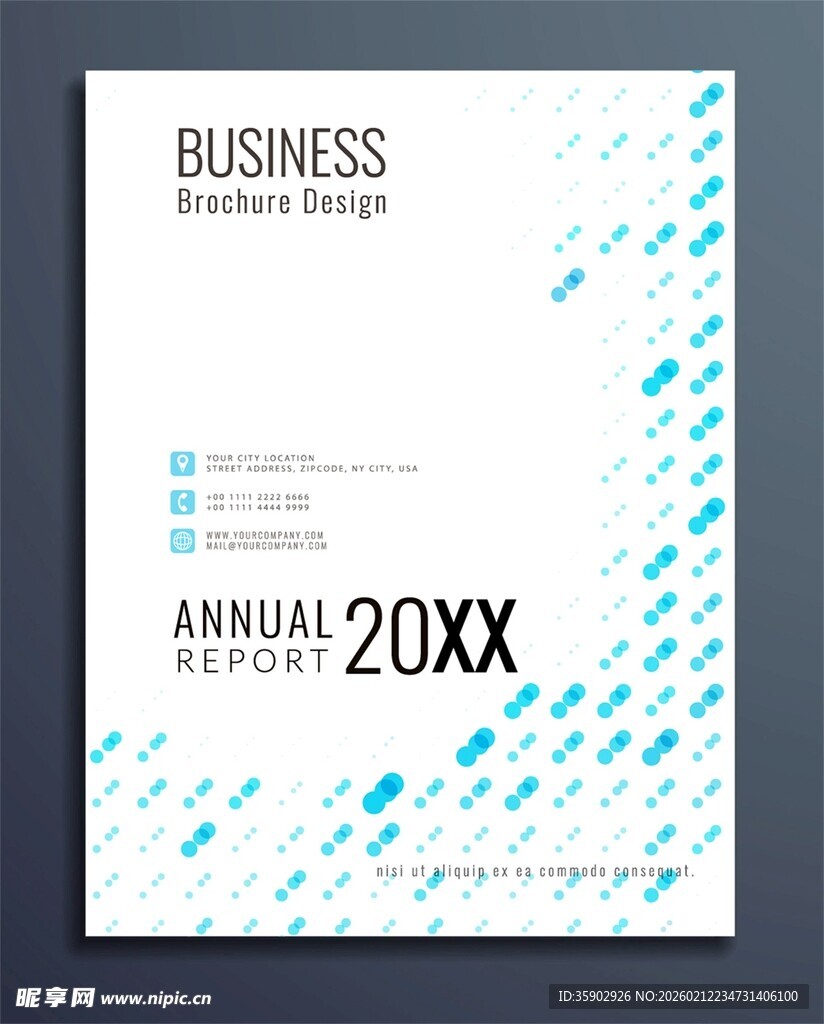 商务风20XX年度报告封面