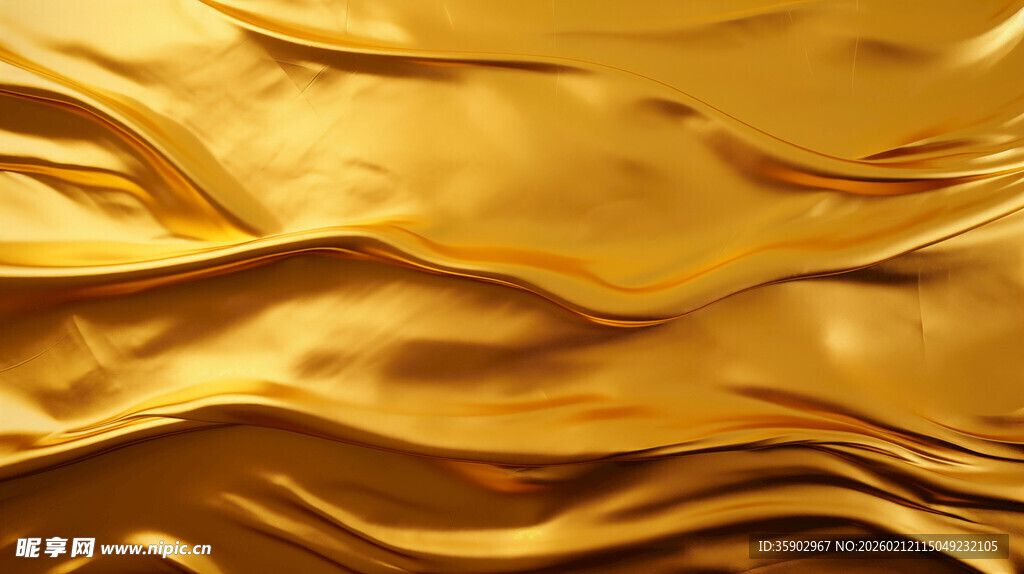 金色绸缎质感背景纹理