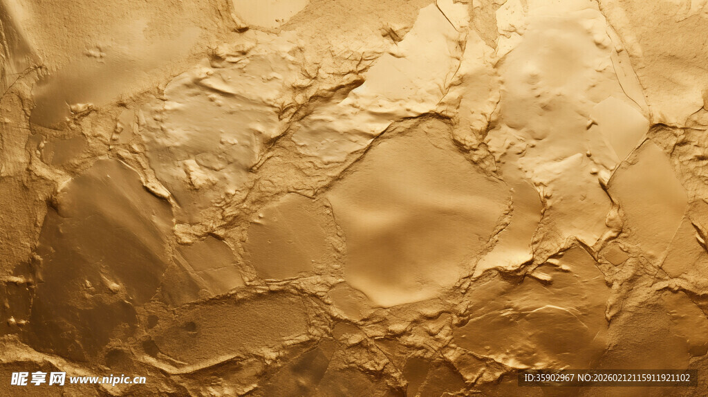 金色纹理墙面效果展示