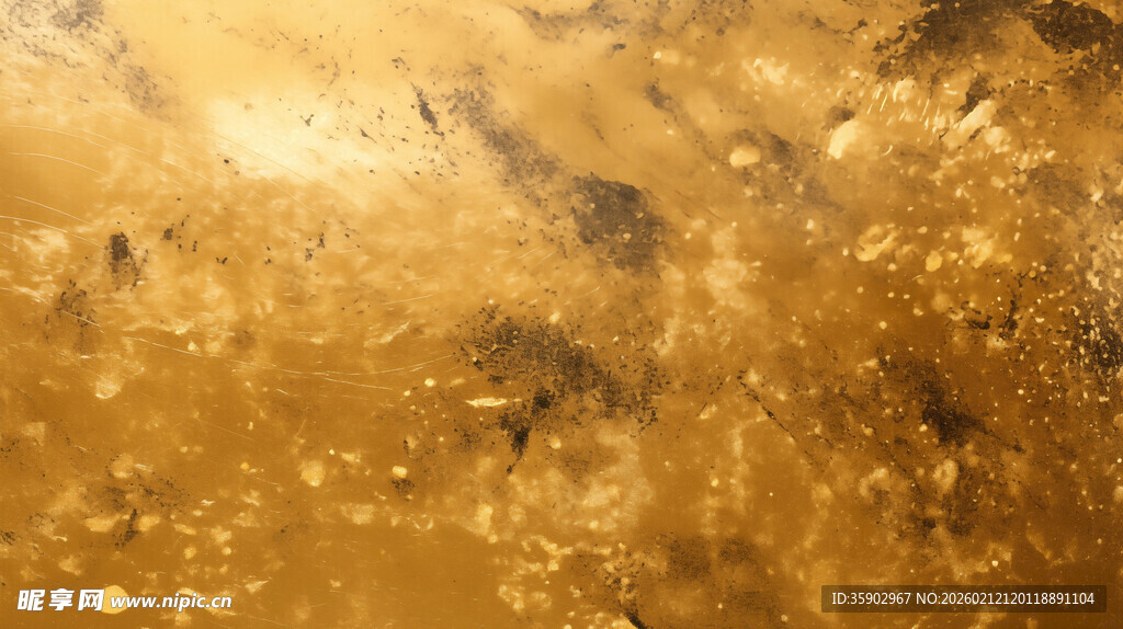 金色抽象纹理背景图