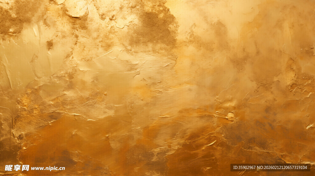 金色抽象纹理艺术画面