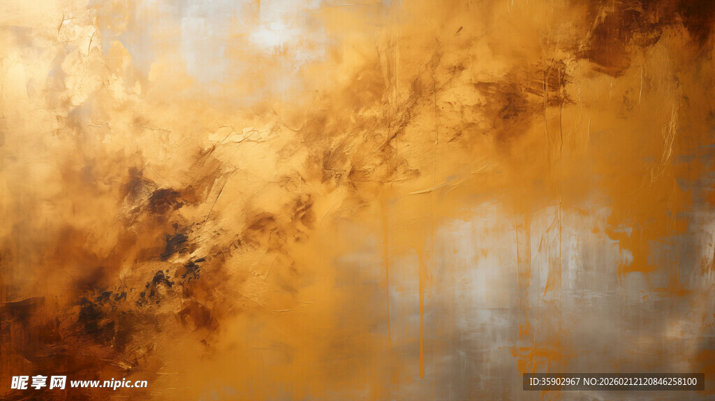 抽象暖色调纹理艺术画面