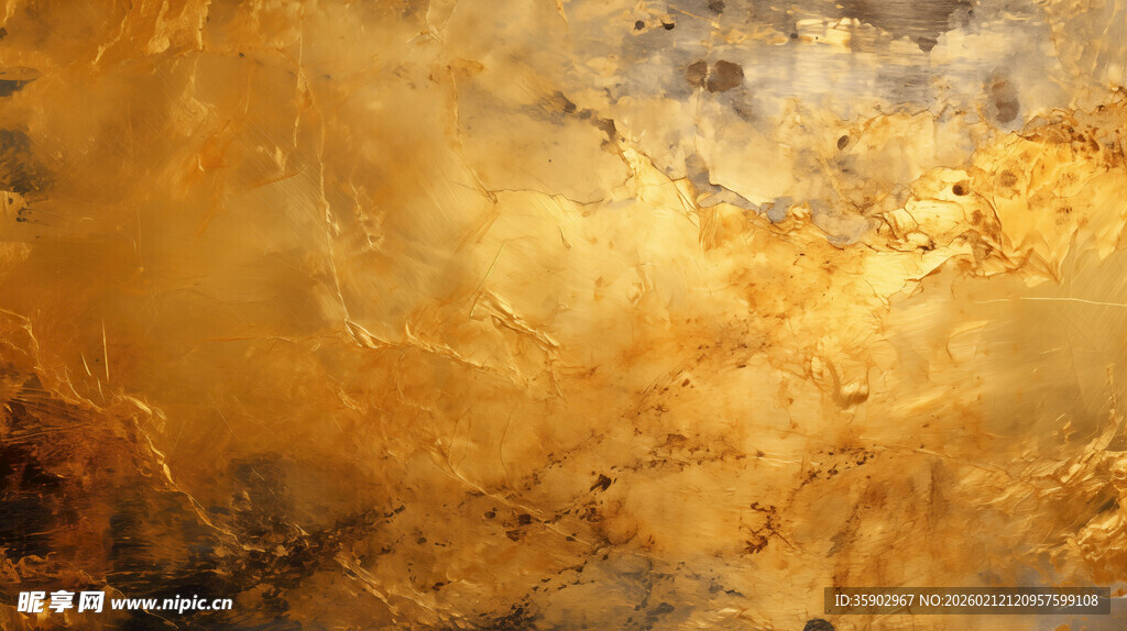 金色抽象纹理背景图